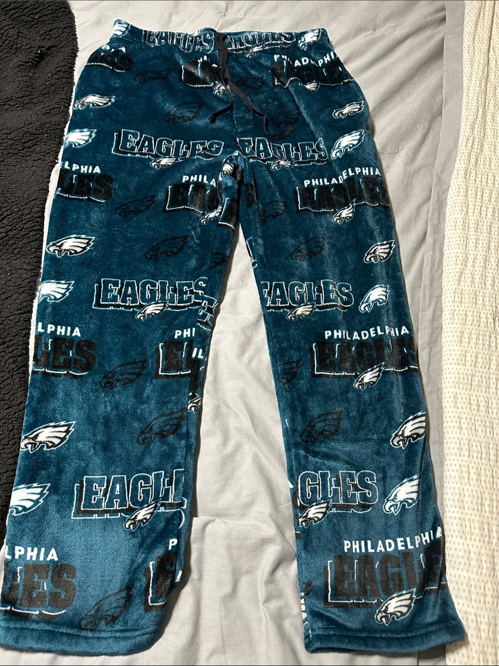 NFL Plush Team Sleepwear Pants - Teal, White, Black